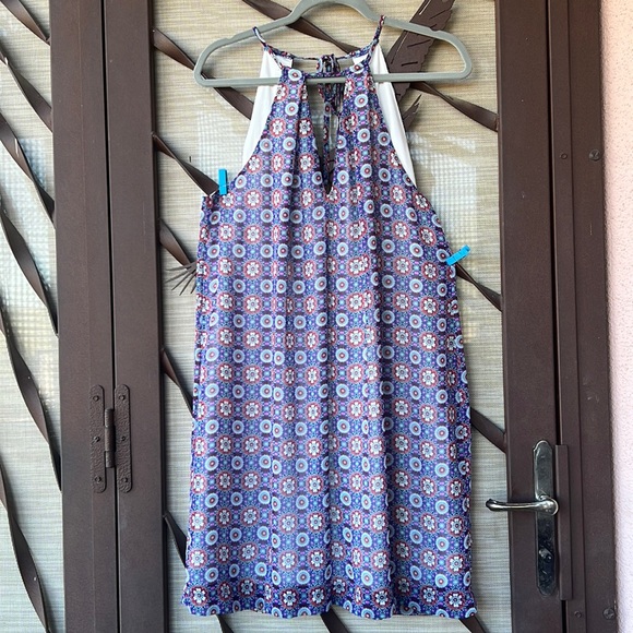 Boho Halter Top Style Sheer Floral Sundress - Picture 16 of 17